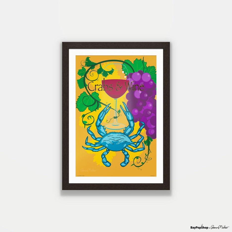 "Crabs & Wine" Open Edition Art Print by Ramon Matheu