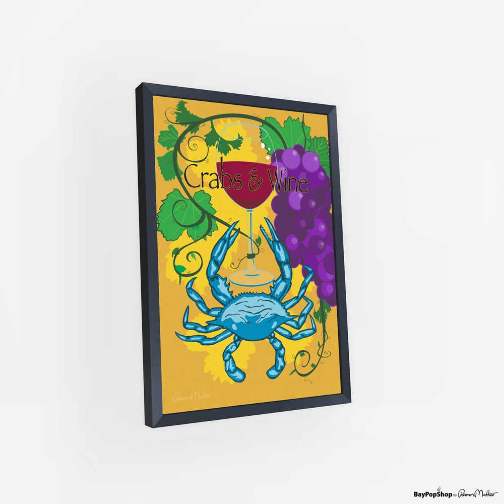 "Crabs & Wine" Open Edition Art Print by Ramon Matheu