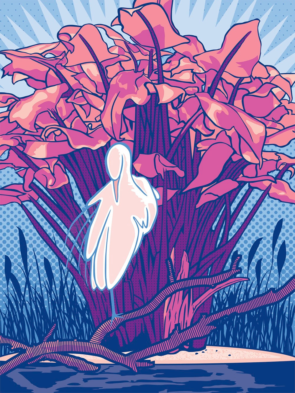 "An Egrets Serenity" Limited Edition Art Print by Ramon Matheu