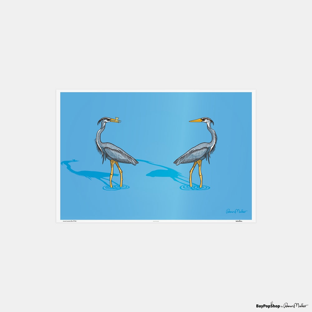 "The Face Off" Open Edition Art Print by Ramon Matheu