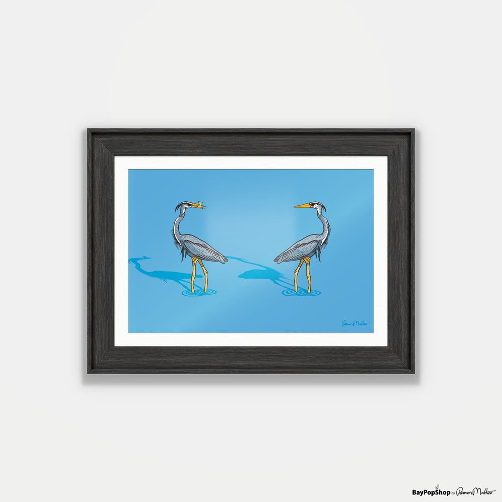 "The Face Off" Open Edition Art Print by Ramon Matheu