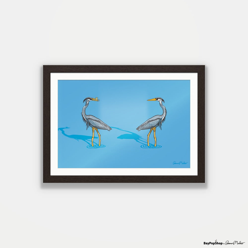 "The Face Off" Open Edition Art Print by Ramon Matheu