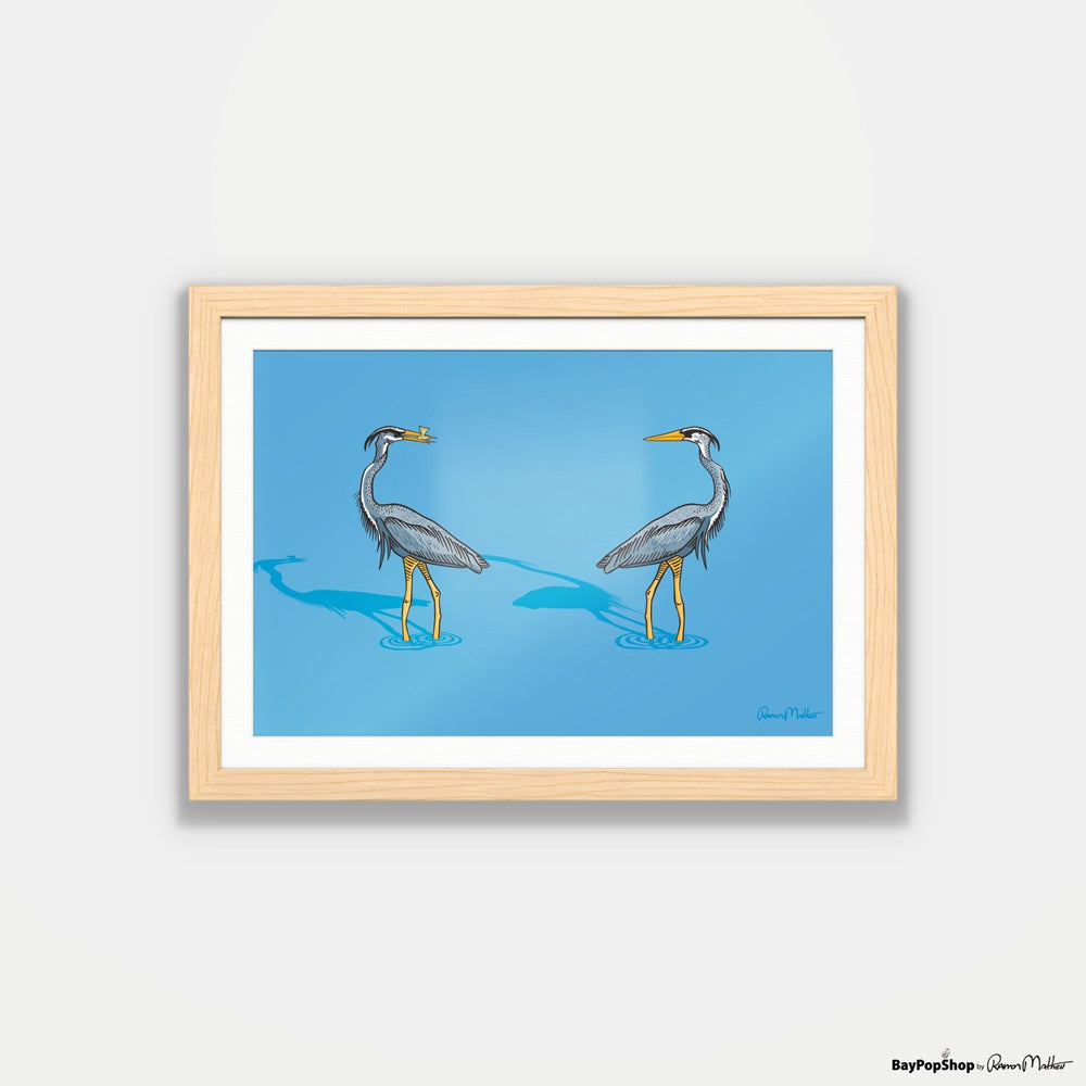 "The Face Off" Open Edition Art Print by Ramon Matheu