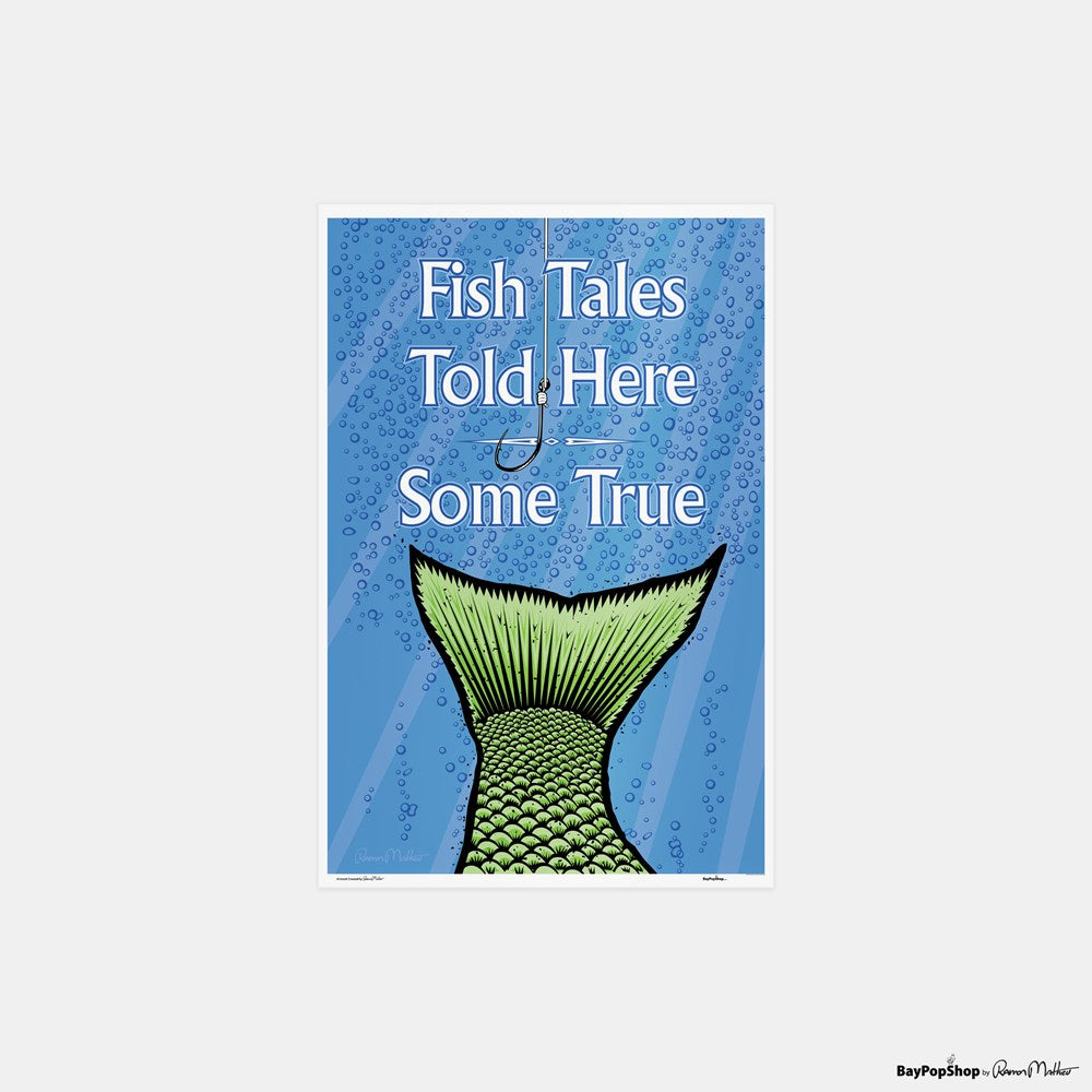 "Fish Tales" Open Edition Art Print by Ramon Matheu