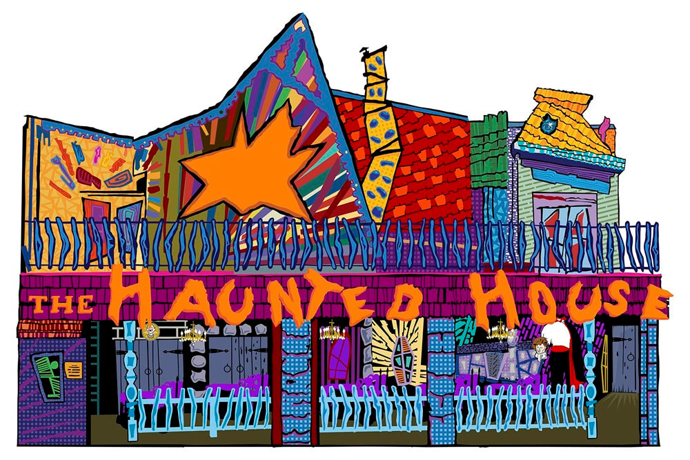"Haunted House" Limited Edition Art Print by Ramon Matheu