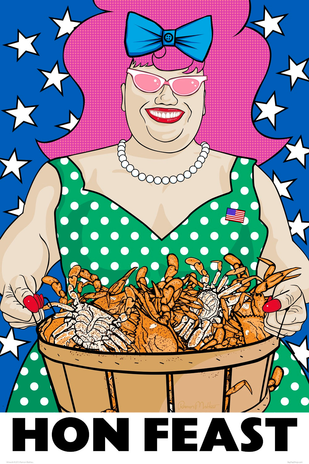 "Hon Feast" Open Edition Art Print by Ramon Matheu