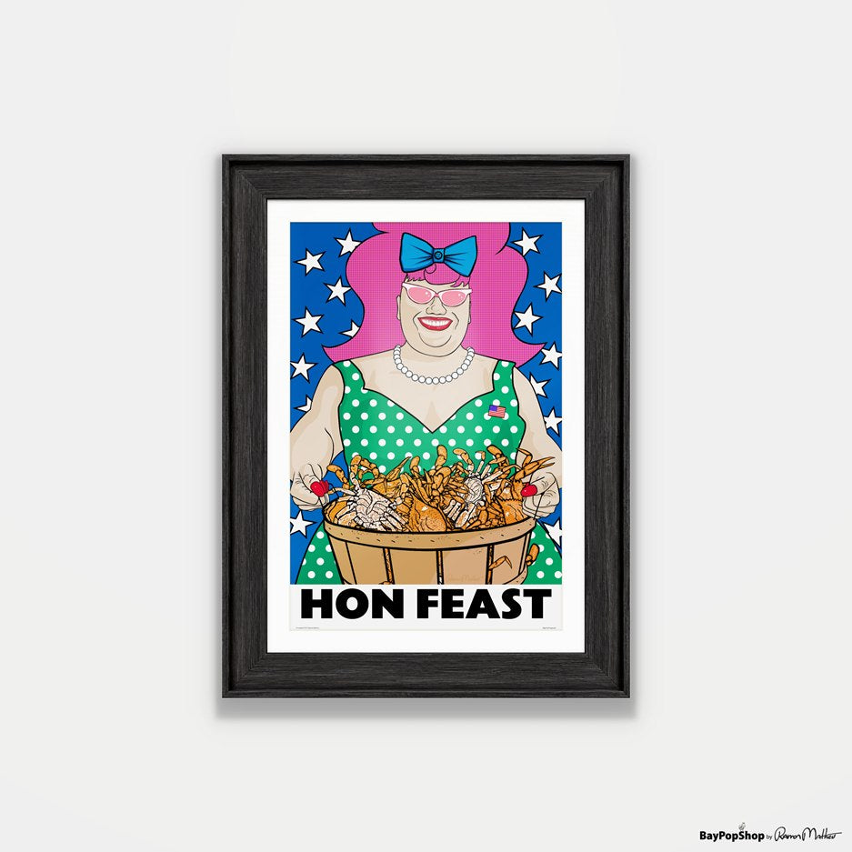 "Hon Feast" Open Edition Art Print by Ramon Matheu