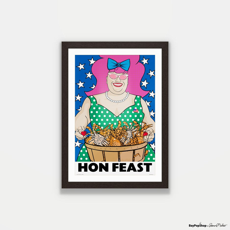 "Hon Feast" Open Edition Art Print by Ramon Matheu