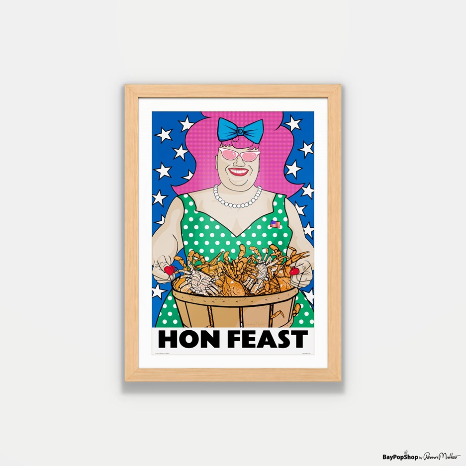 "Hon Feast" Open Edition Art Print by Ramon Matheu