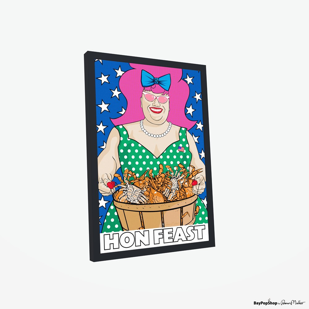 "Hon Feast" Open Edition Art Print by Ramon Matheu