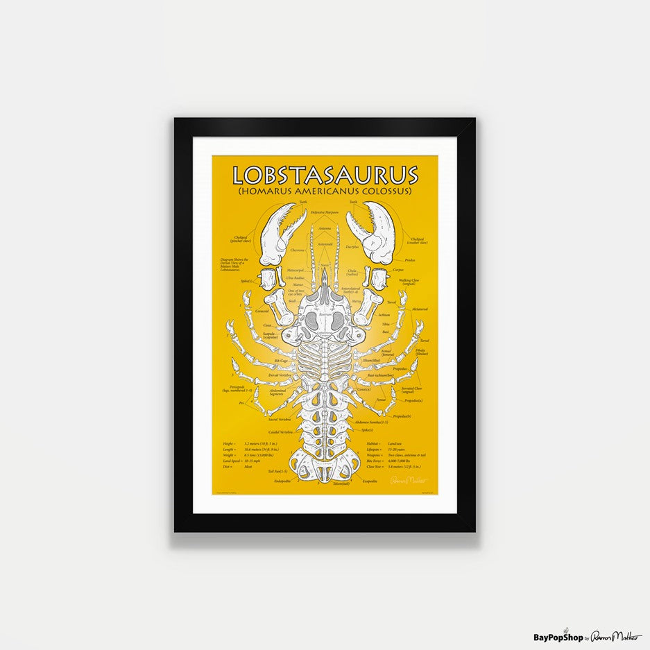 "Lobstersaurus" Open Edition Art Print by Ramon Matheu