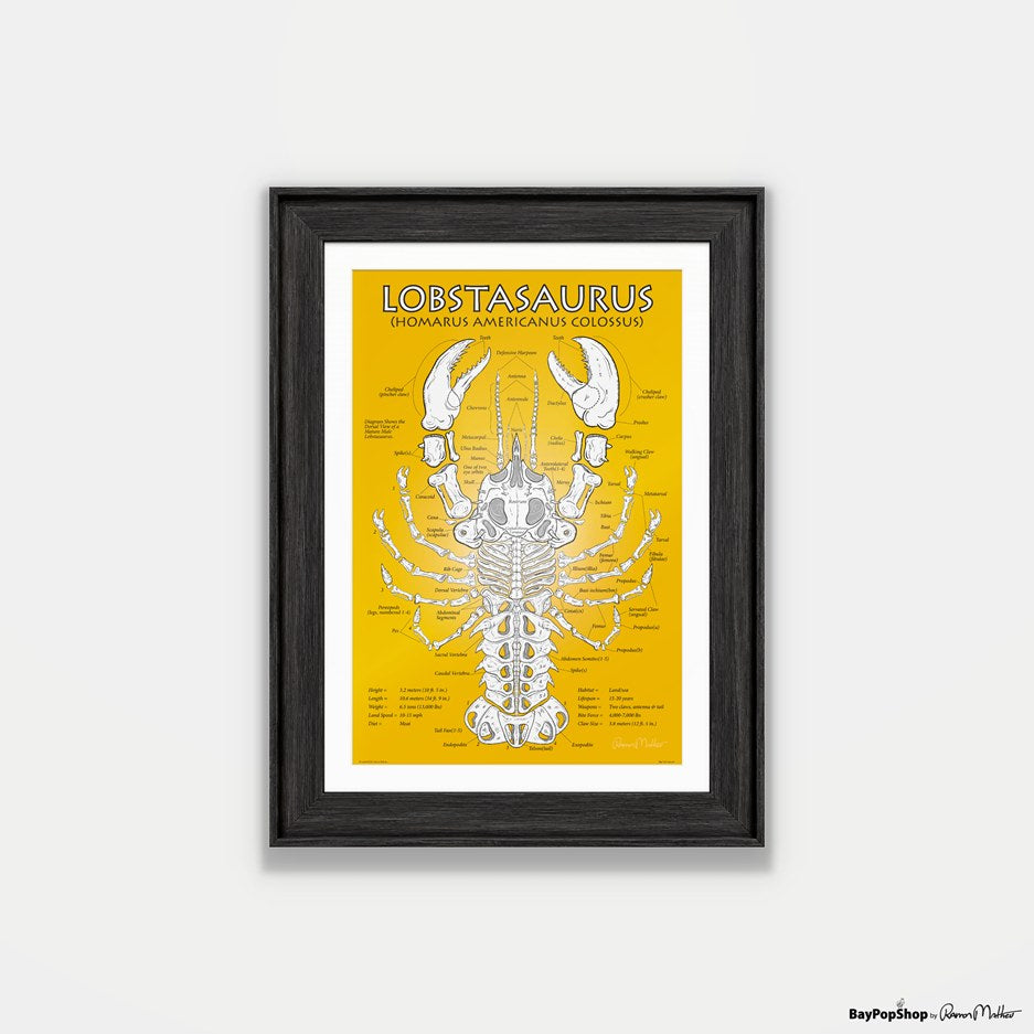 "Lobstersaurus" Open Edition Art Print by Ramon Matheu