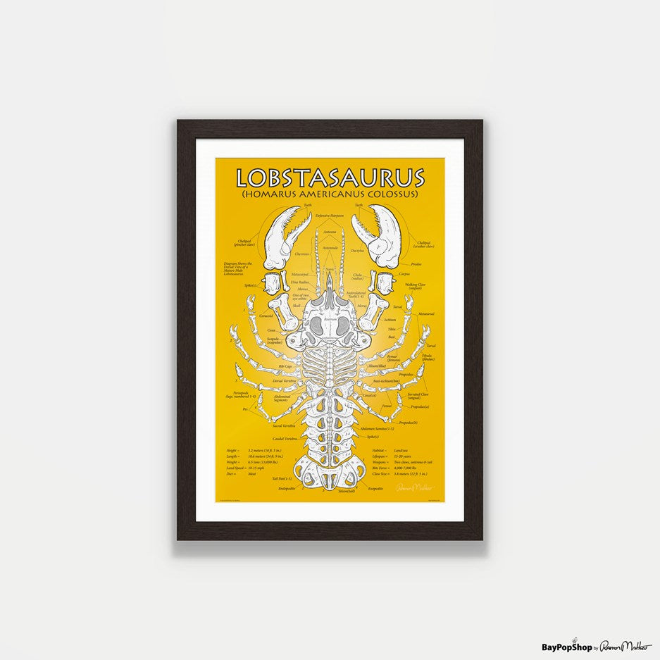 "Lobstersaurus" Open Edition Art Print by Ramon Matheu