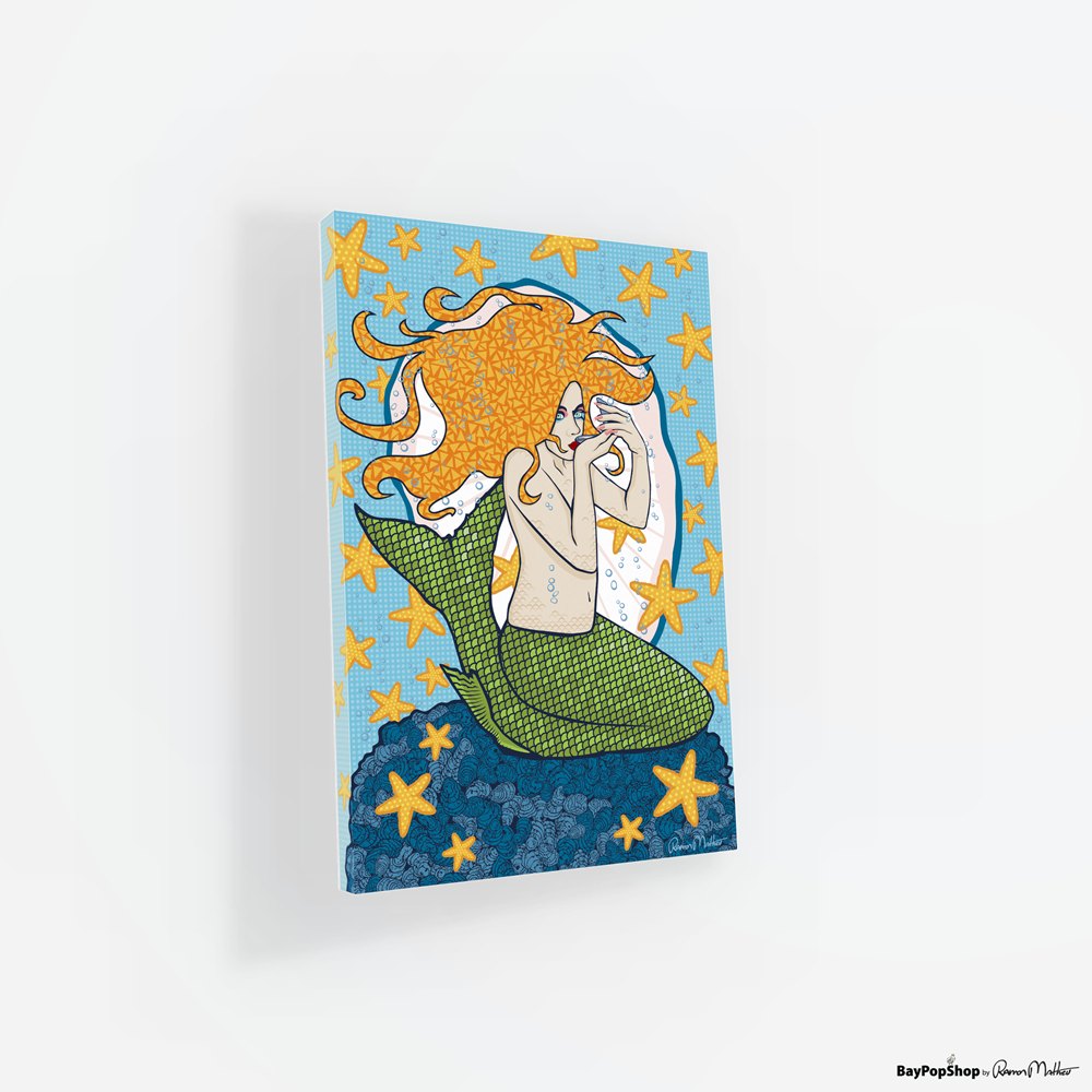 "Mermaids Kiss" Open Edition Art Print by Ramon Matheu