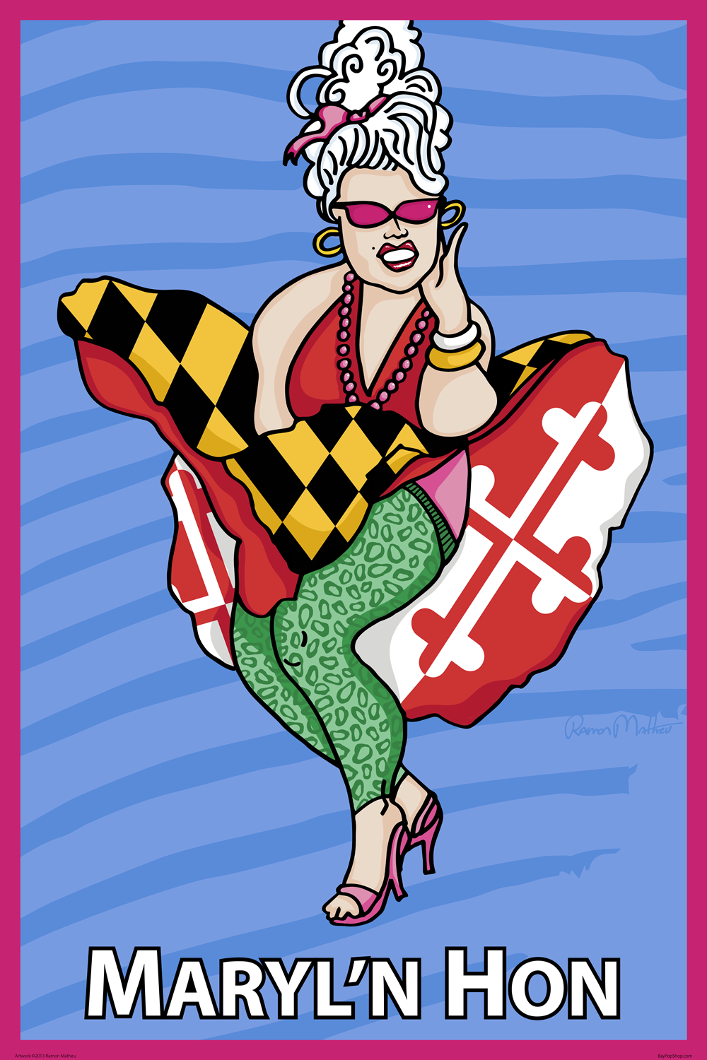 "Maryl’N Hon" Open Edition Art Print by Ramon Matheu
