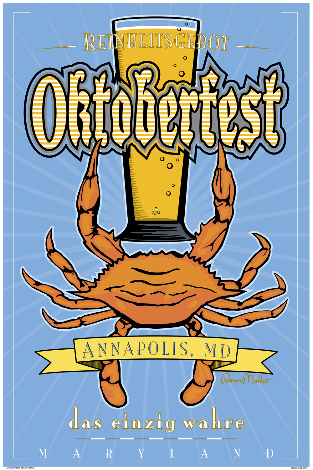 "Oktoberfest 2010" Open Edition Art Print by Ramon Matheu