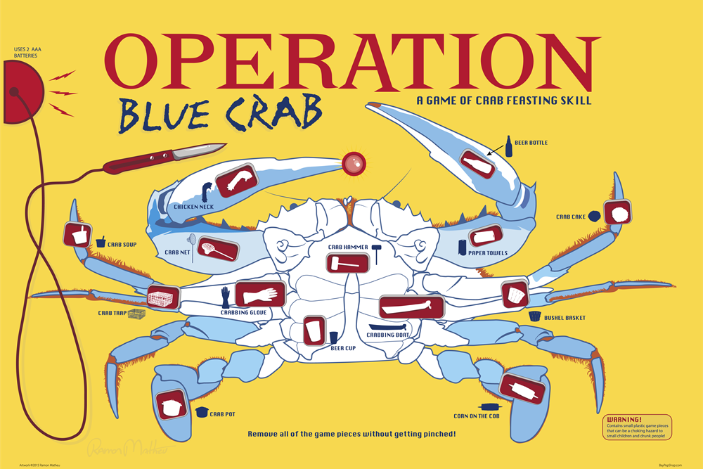 "Operation Crab Game" Open Edition Art Print by Ramon Matheu
