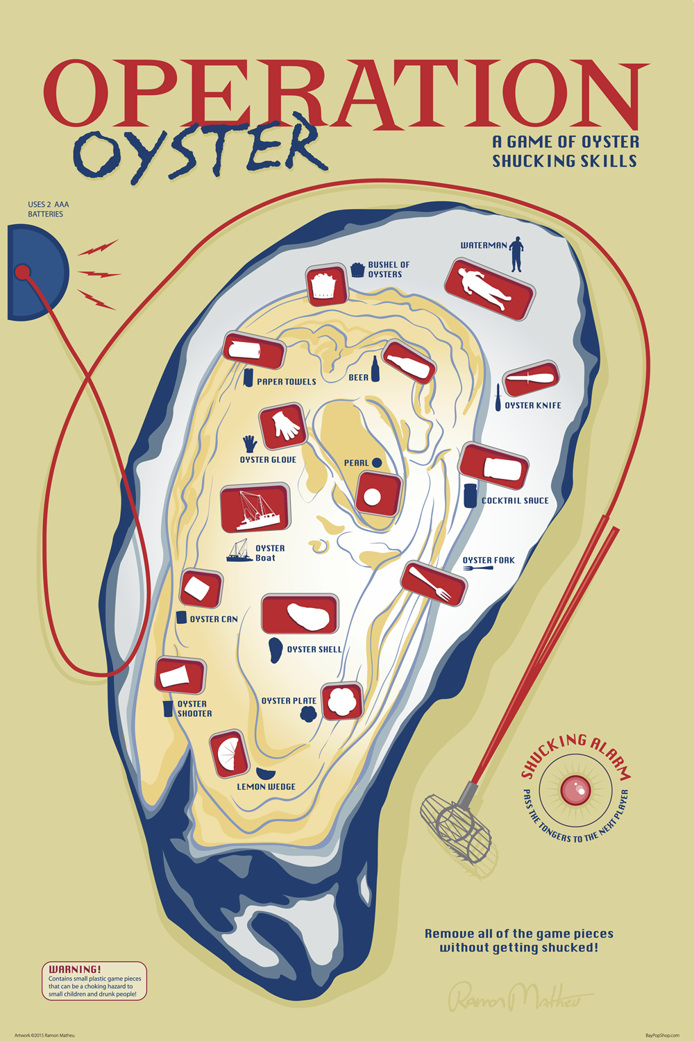 "Operation Oyster Game" Open Edition Art Print by Ramon Matheu
