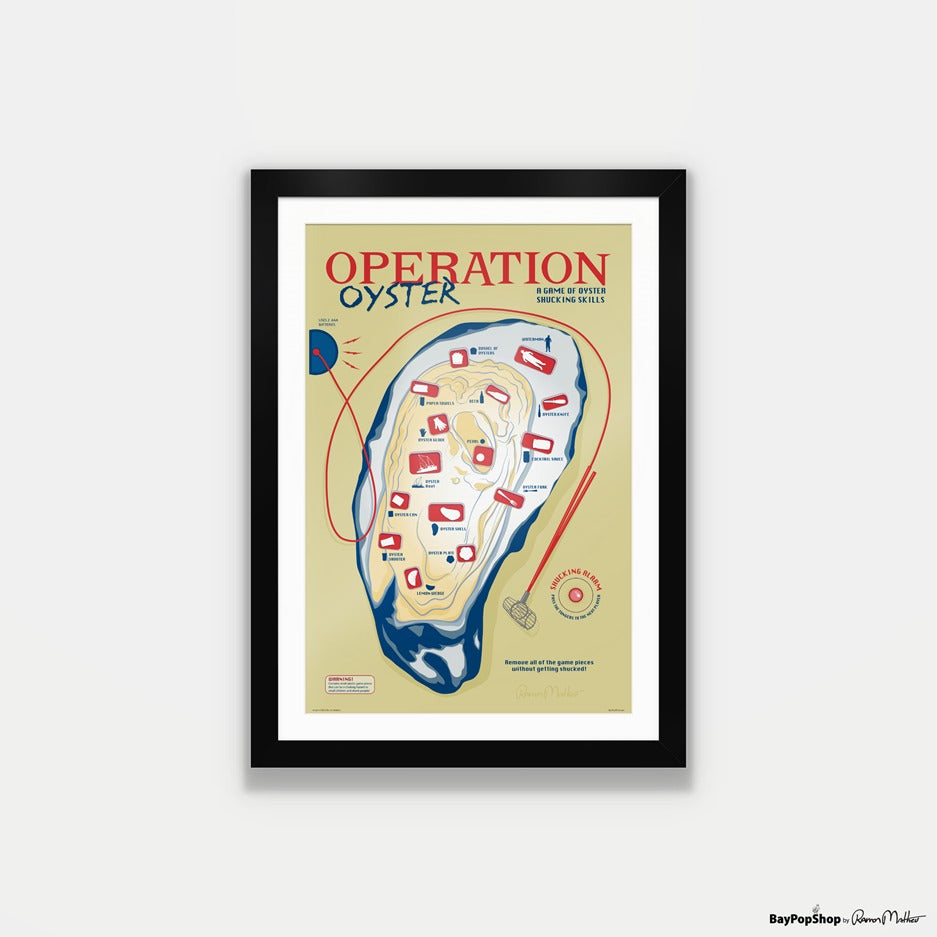 "Operation Oyster Game" Open Edition Art Print by Ramon Matheu