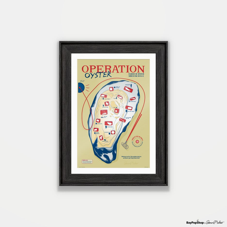 "Operation Oyster Game" Open Edition Art Print by Ramon Matheu