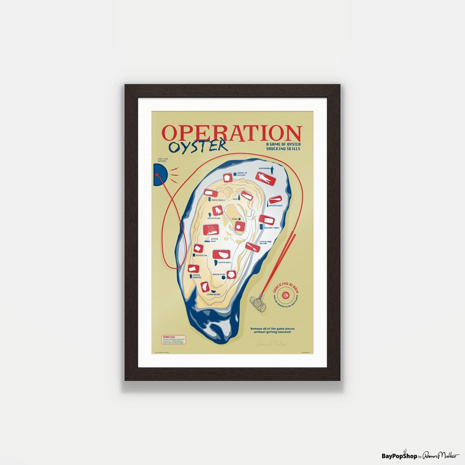 "Operation Oyster Game" Open Edition Art Print by Ramon Matheu