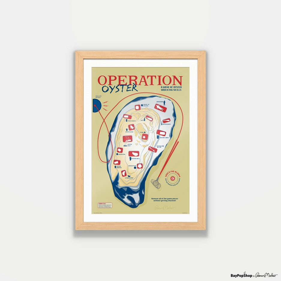 "Operation Oyster Game" Open Edition Art Print by Ramon Matheu