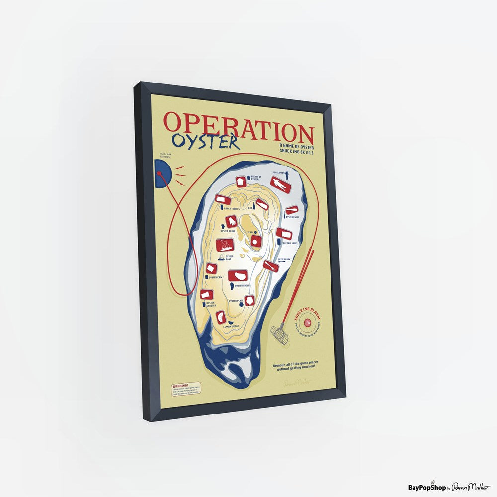 "Operation Oyster Game" Open Edition Art Print by Ramon Matheu