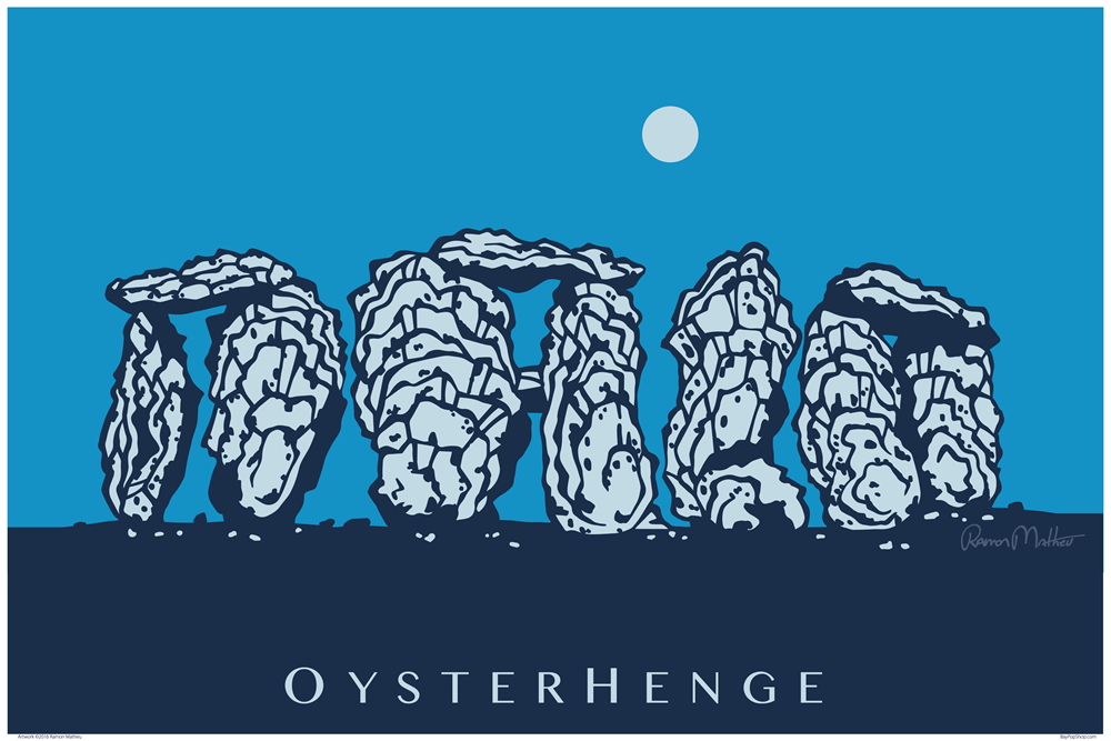 "Oyster Henge" Open Edition Art Print by Ramon Matheu