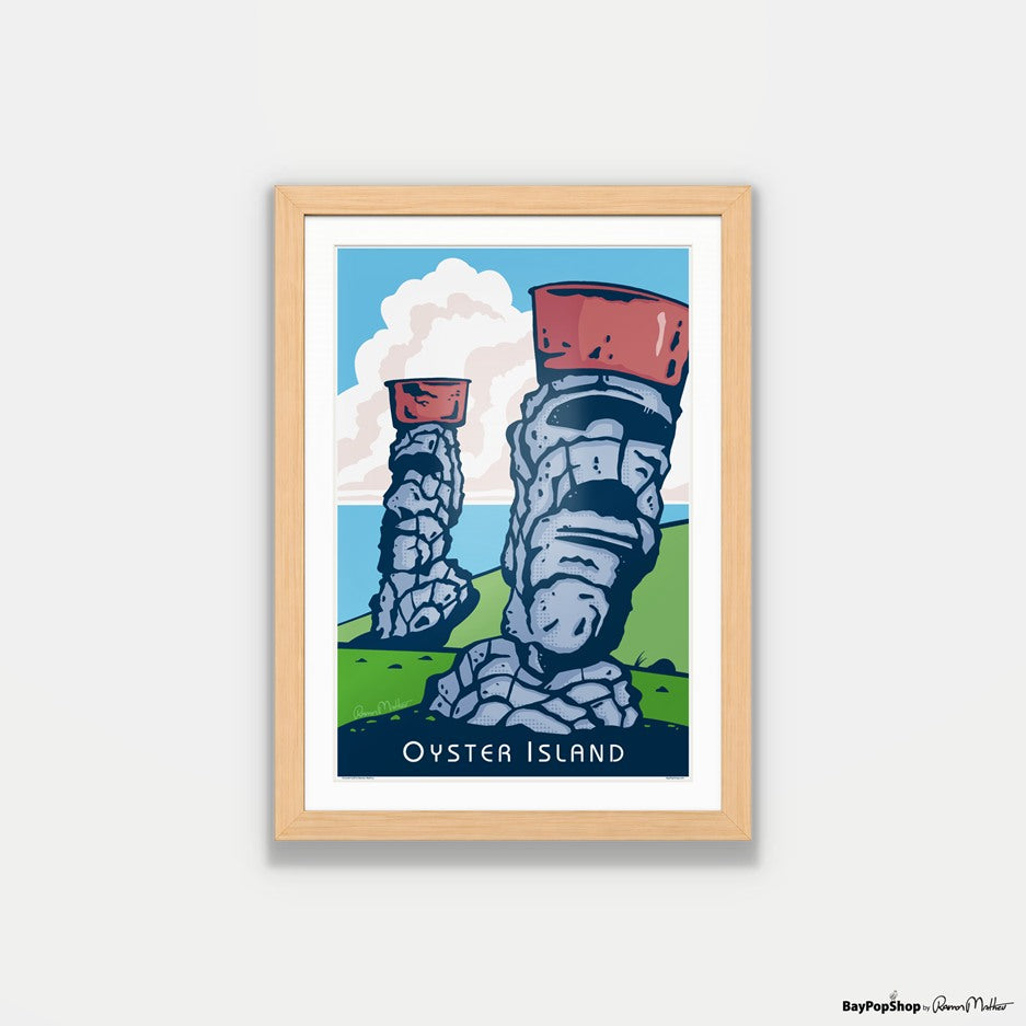 "Oyster Island" Open Edition Art Print by Ramon Matheu