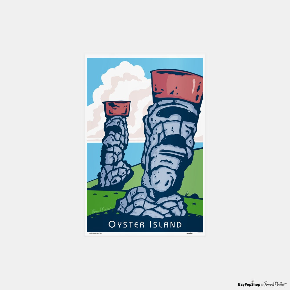 "Oyster Island" Open Edition Art Print by Ramon Matheu