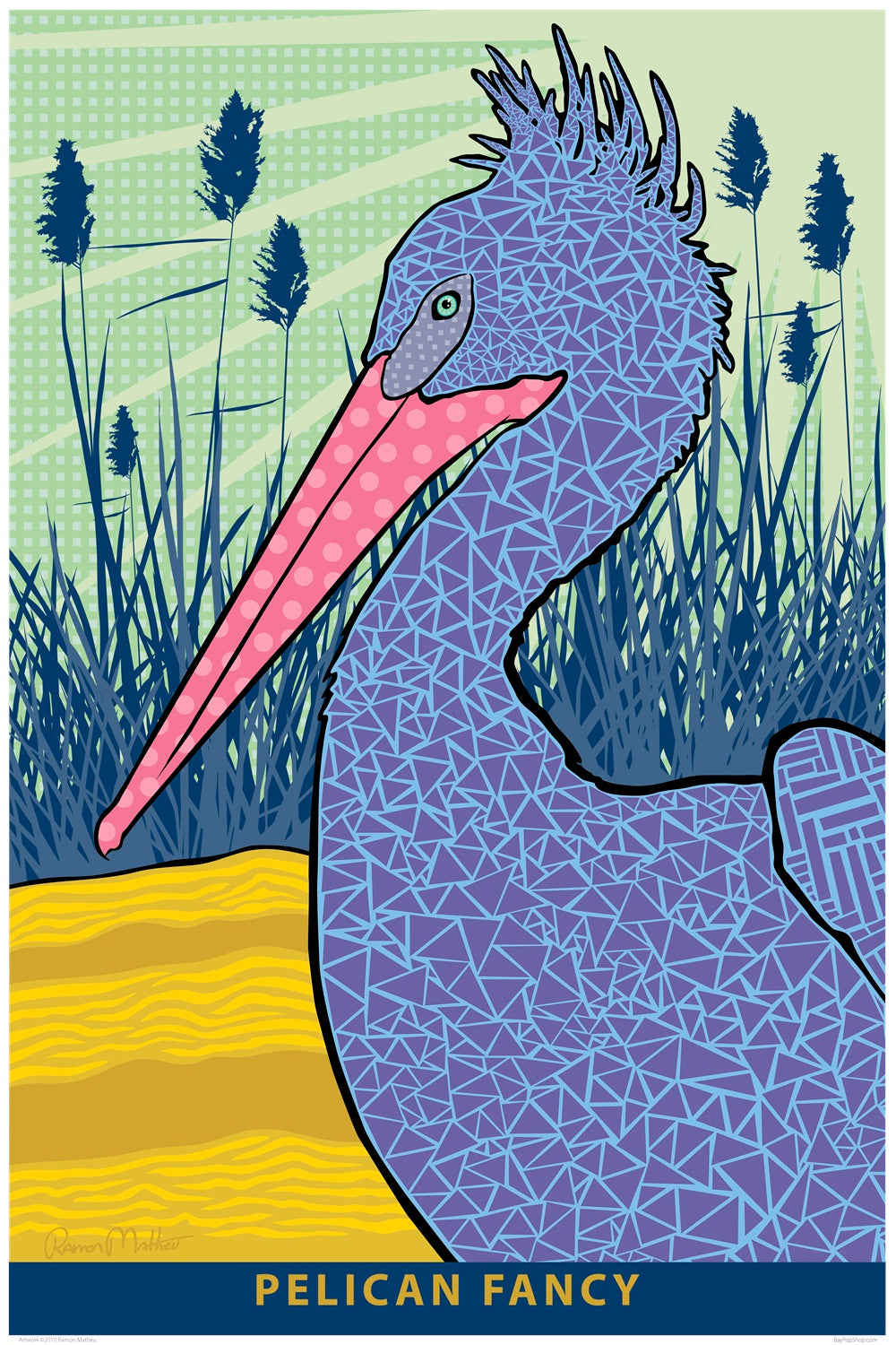 "Pelican Fancy" Open Edition Art Print by Ramon Matheu