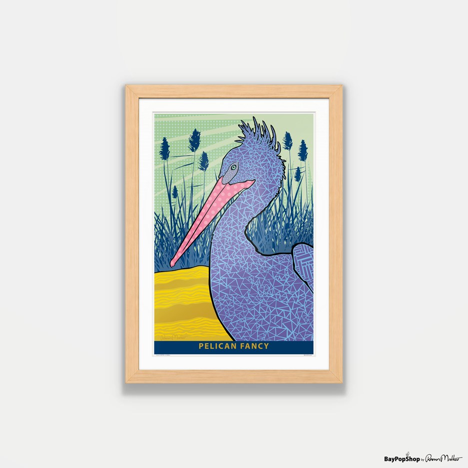"Pelican Fancy" Open Edition Art Print by Ramon Matheu