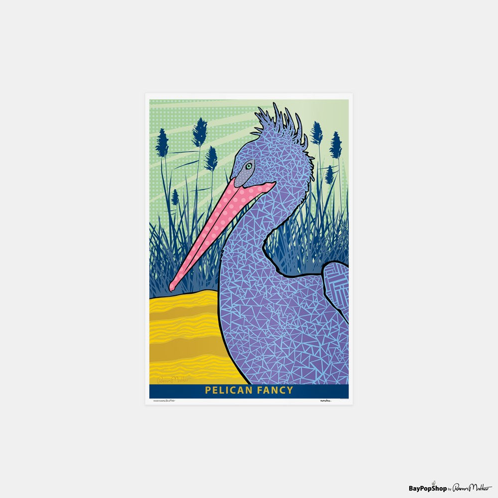 "Pelican Fancy" Open Edition Art Print by Ramon Matheu