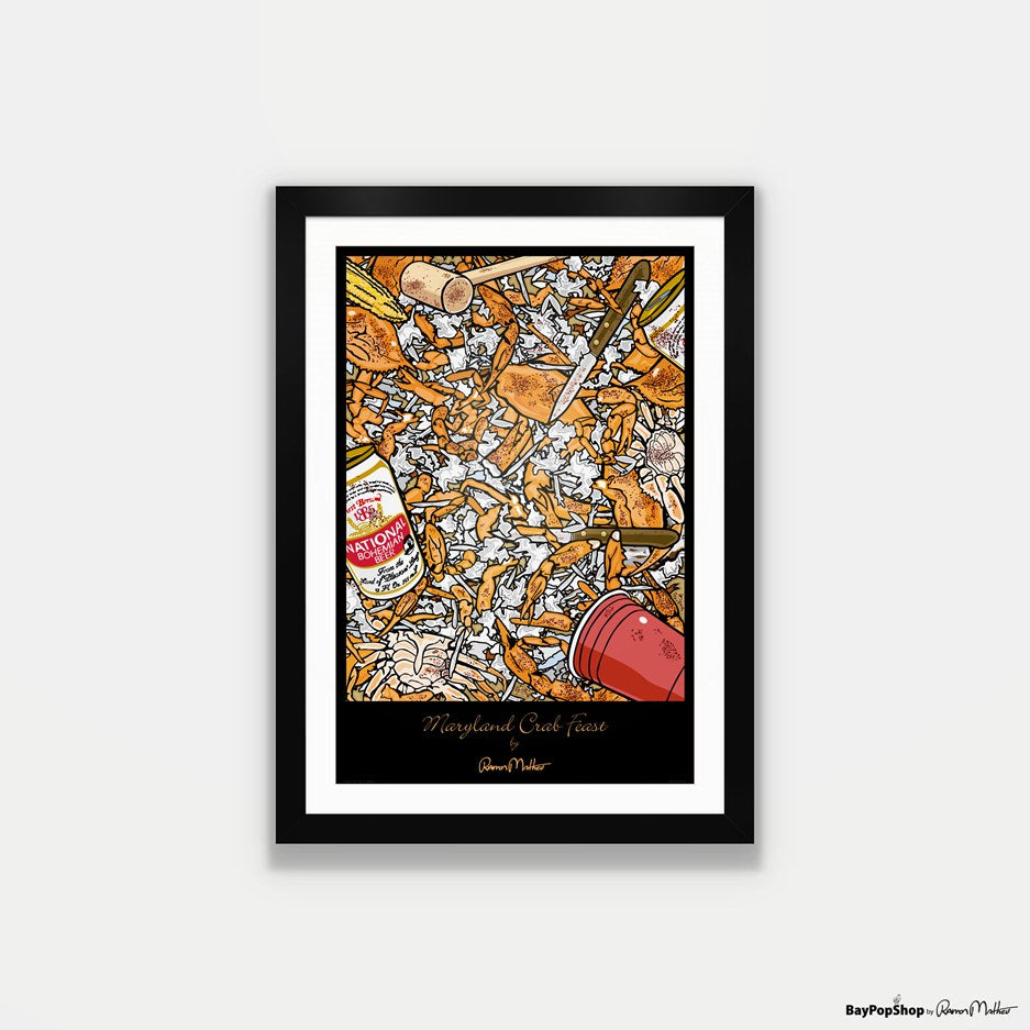 "Picked Blue Crabs" Open Edition Art Print by Ramon Matheu