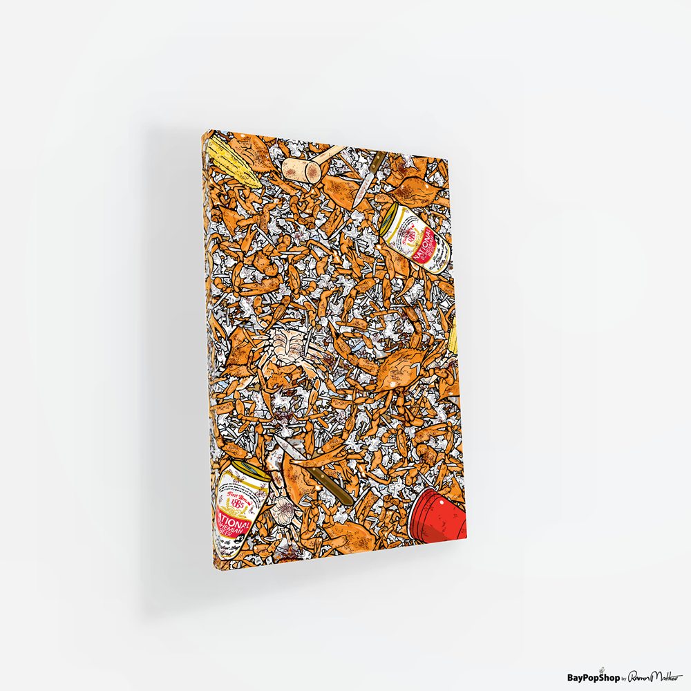 "Picked Blue Crabs" Open Edition Art Print by Ramon Matheu