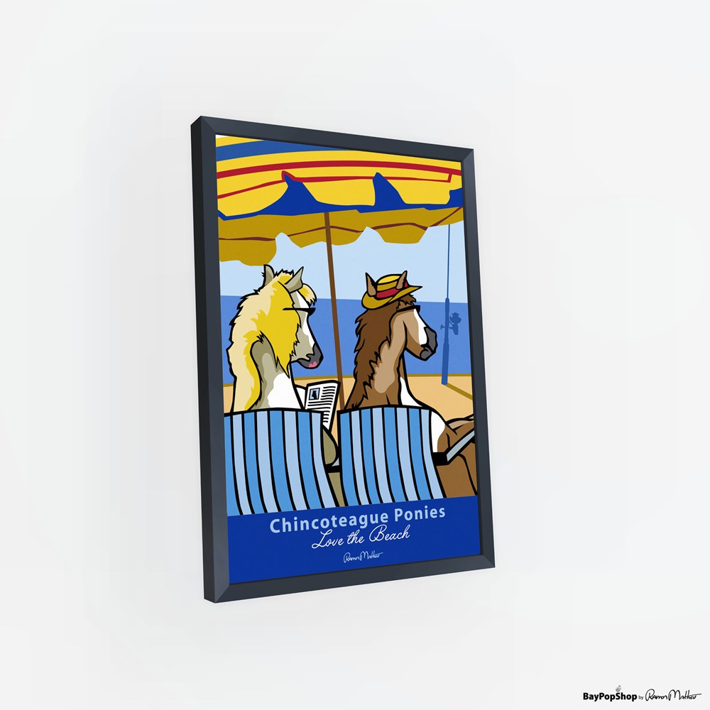 "Chincoteague Ponies" Open Edition Art Print by Ramon Matheu