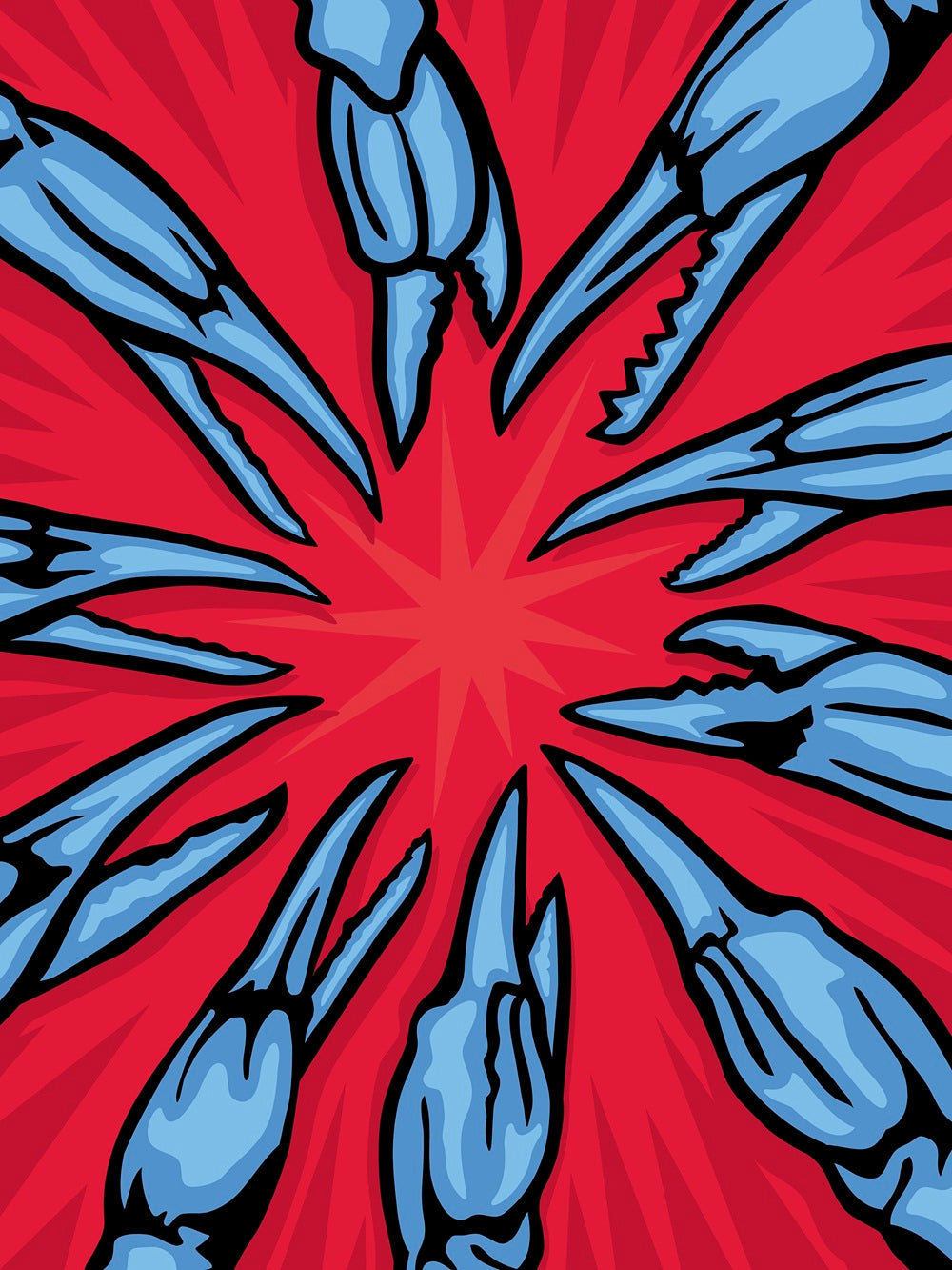 "Rock, Paper, Claws" Limited Edition Art Print by Ramon Matheu