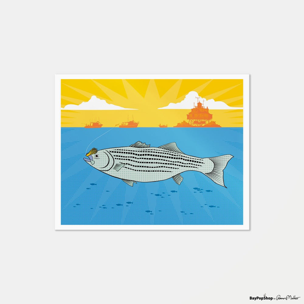 "Striper Town" Limited Edition Art Print by Ramon Matheu