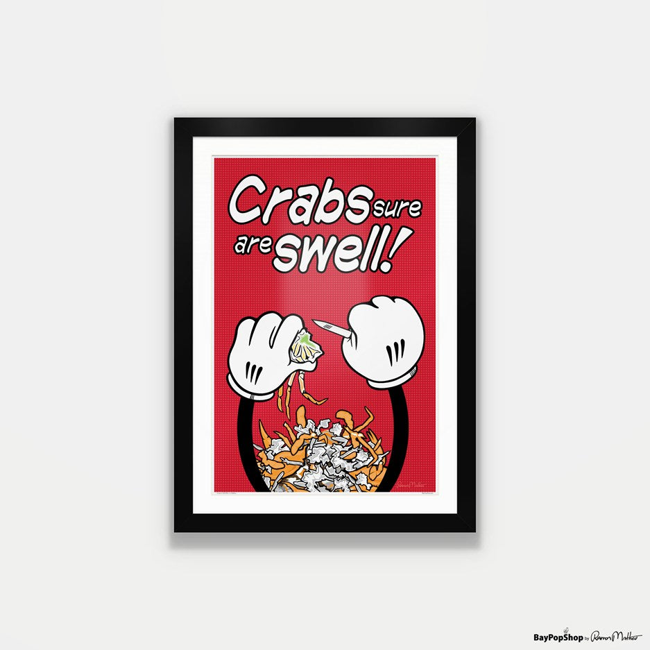 "Crabs Are Swell" Open Edition Art Print by Ramon Matheu