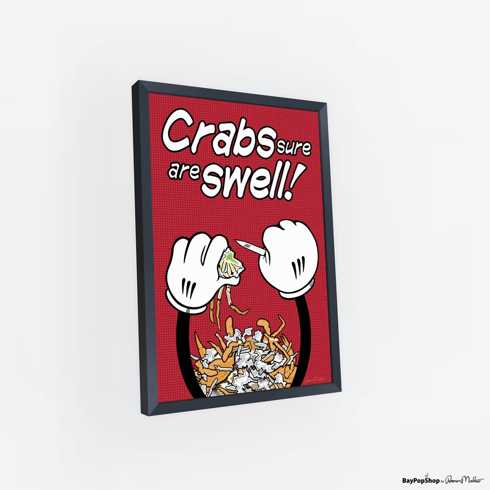 "Crabs Are Swell" Open Edition Art Print by Ramon Matheu