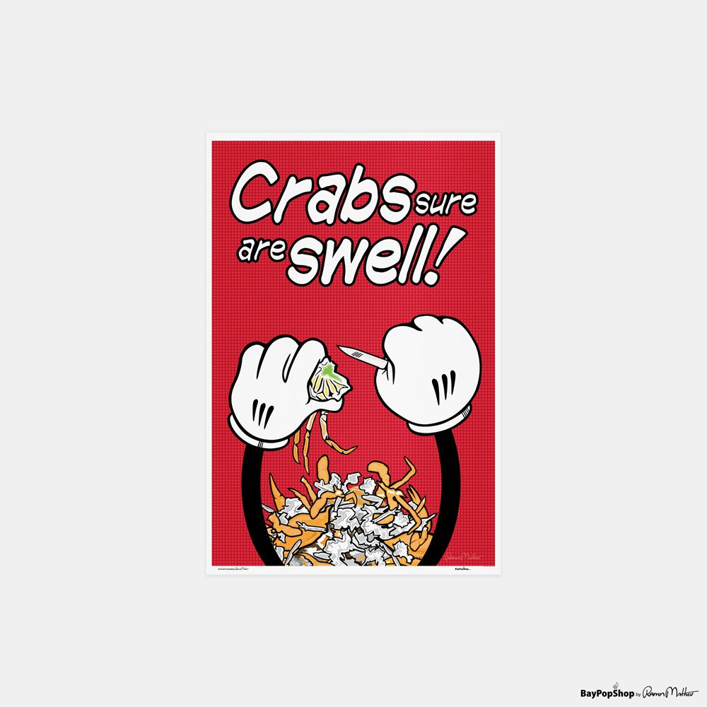 "Crabs Are Swell" Open Edition Art Print by Ramon Matheu