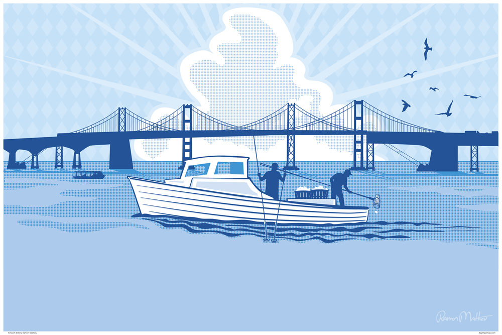 "Oyster Tongers" Open Edition Art Print by Ramon Matheu
