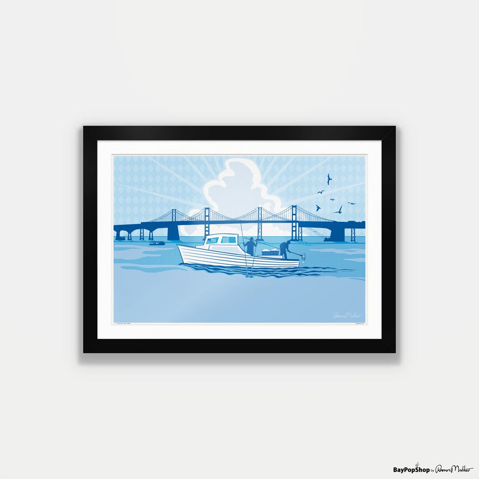 "Oyster Tongers" Open Edition Art Print by Ramon Matheu