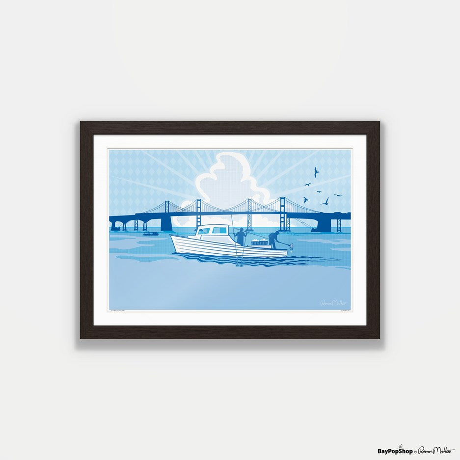 "Oyster Tongers" Open Edition Art Print by Ramon Matheu