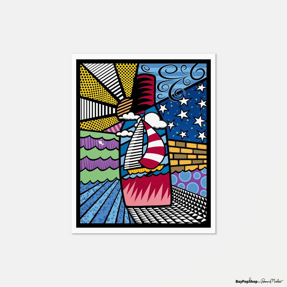 "Wind, Water, Wine" Limited Edition Art Print by Ramon Matheu