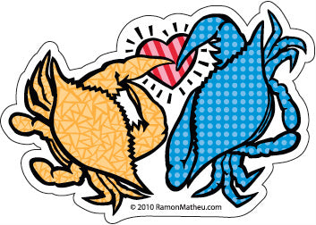 Care For Crabs Sticker