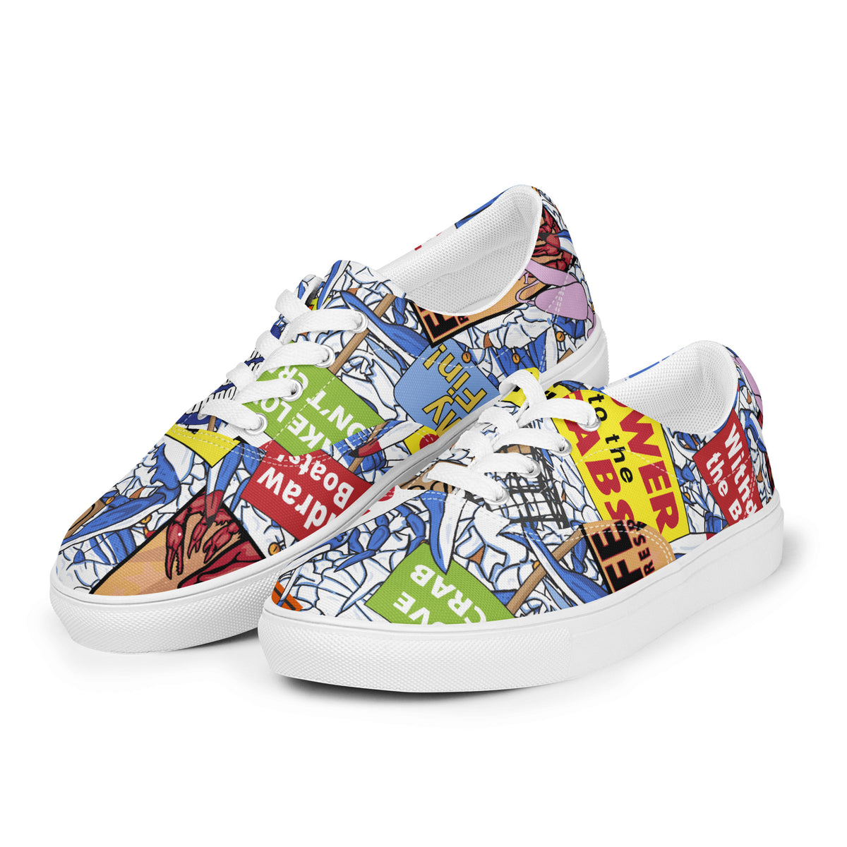 Men’s lace-up canvas shoes