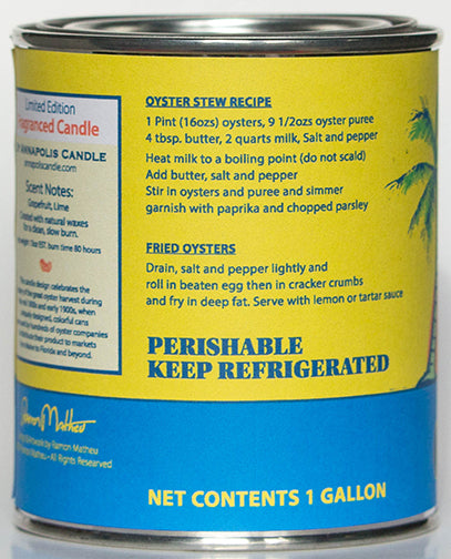 Saint Vincent Florida Oyster Can-dle