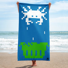 Crab Invader Beach Towel