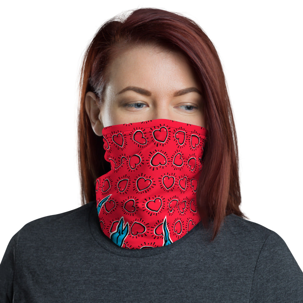 Crabs Holding Hearts Neck Gaiter